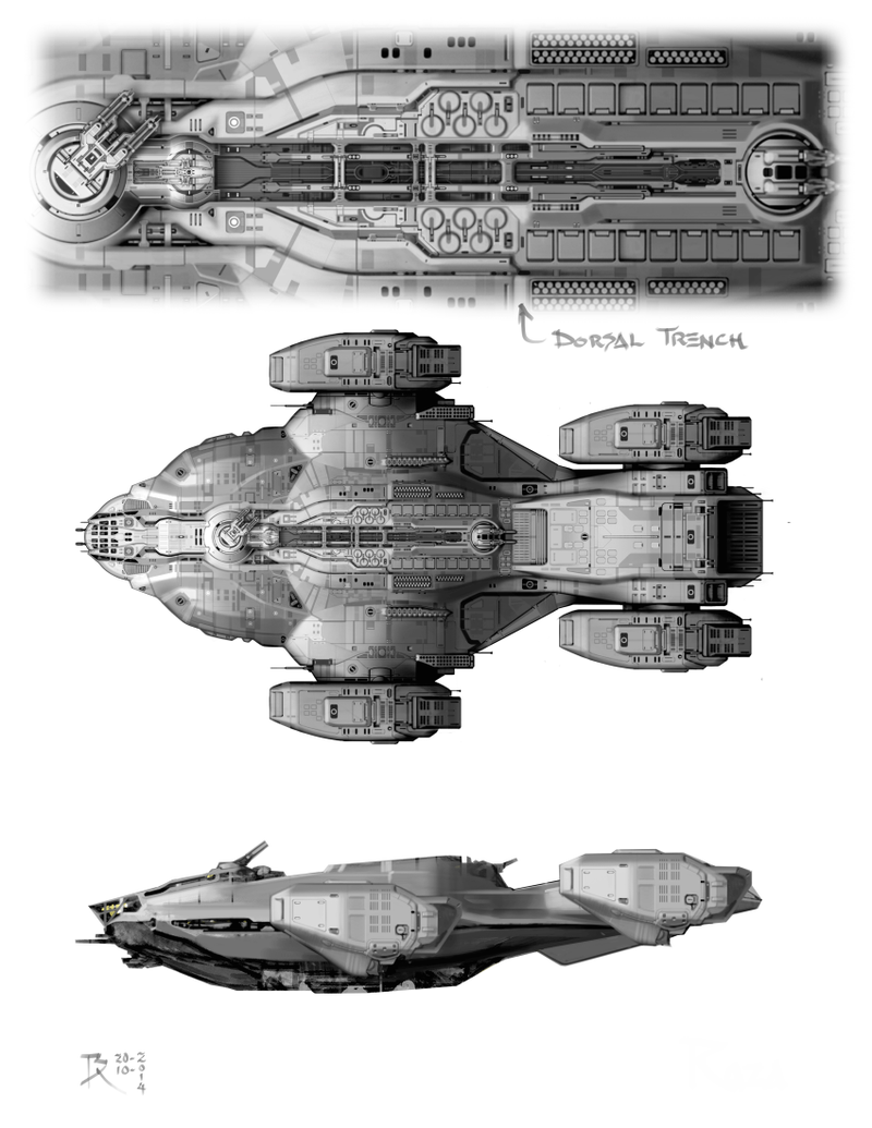 Illustration for article titled Exclusive Dark Matter Concept Art Is Loaded With Glorious Spaceships!